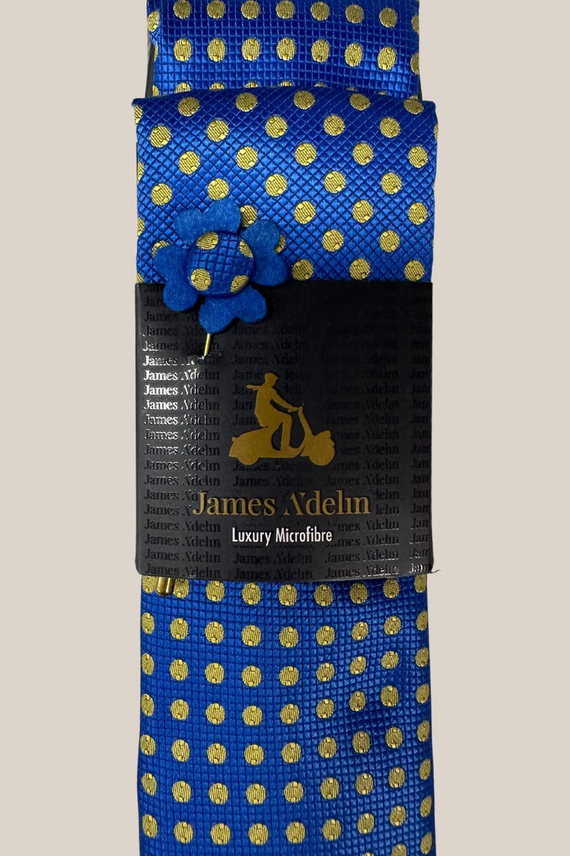 James Adelin Microfibre Tie Set - Tie, Hank & Pin