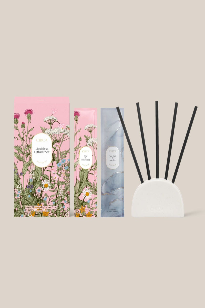 Circa Mothers Day Special Edition Lily & Rosewood and Sea Salt & Vanilla Liquidless Diffuser Duo