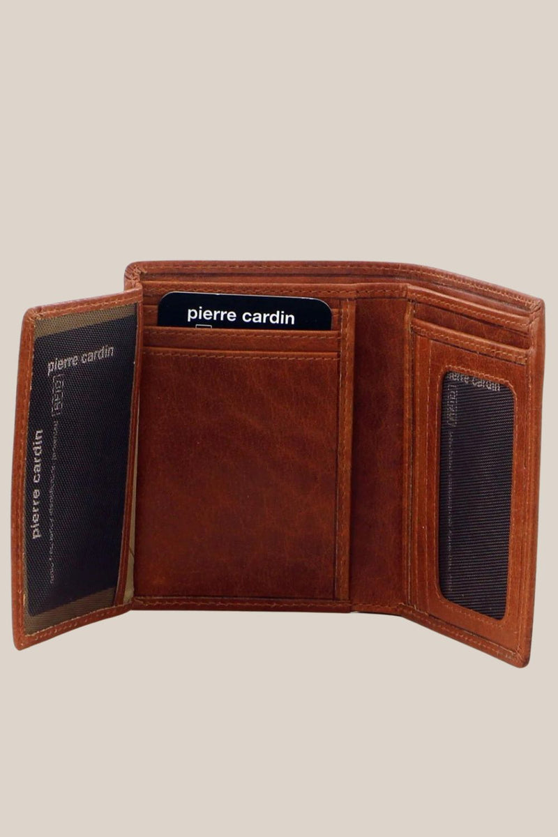 Pierre Cardin Leather Mens Tri-Fold Wallet