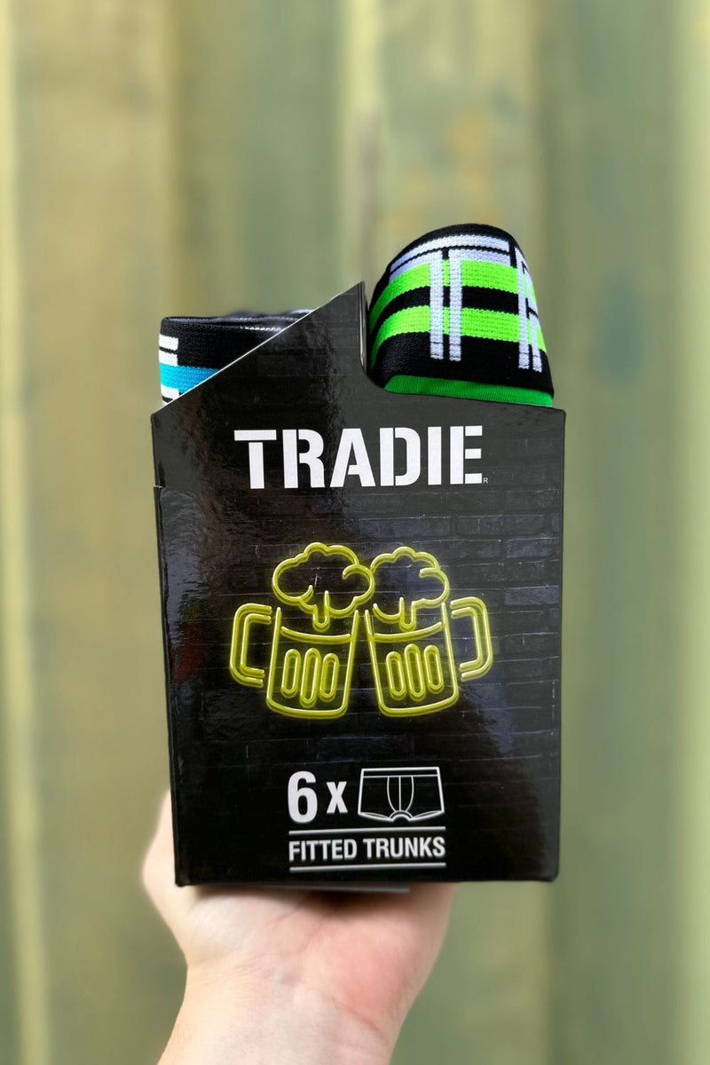 Tradie Neon Vibe Mens Trunk Underwear 6pack