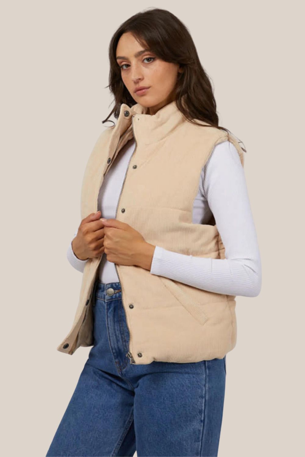 All About Eve Cali Cord Vest