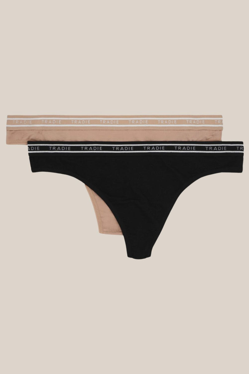 Tradie Lady Bamboo 2 Pack Bamboo G-String