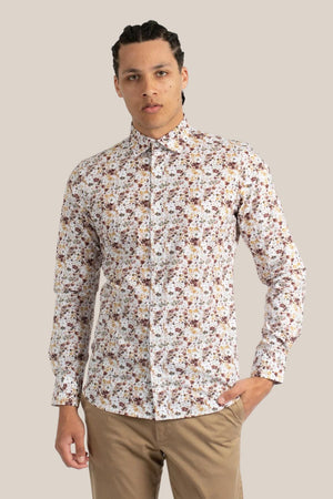 James Haper Floral Fusion Long Sleeve Shirt