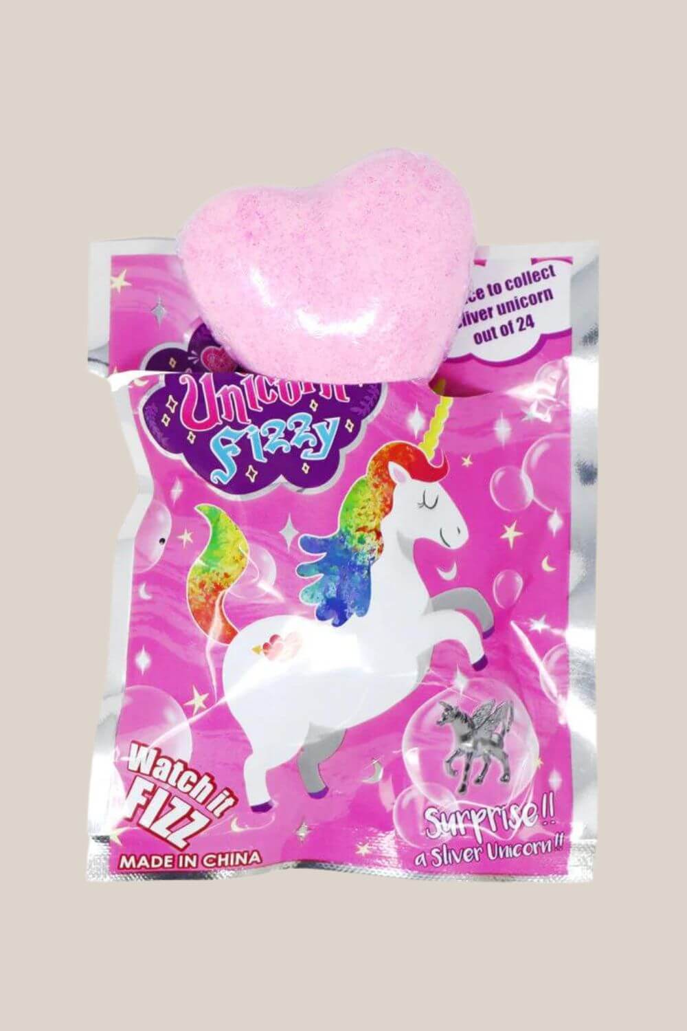 Pink Poppy Unicorn Surprise Fizzy Bath Bomb