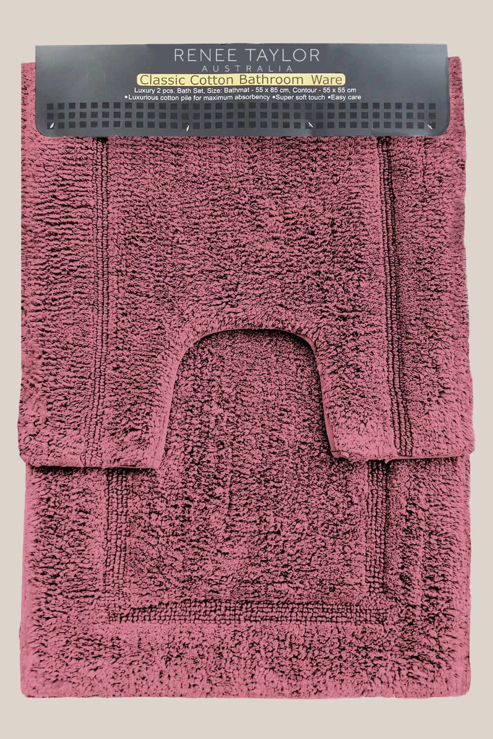 Renee Taylor 2 Piece Tufted Bath Mat Set