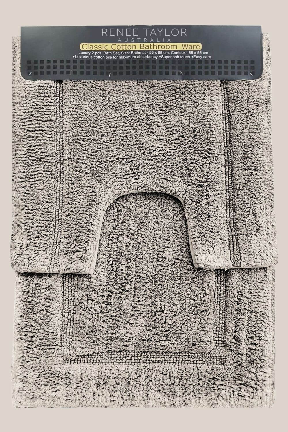 Renee Taylor 2 Piece Tufted Bath Mat Set