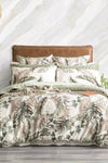 Renee Taylor 300 TC Palm Cove Quilt Cover Set - Queen