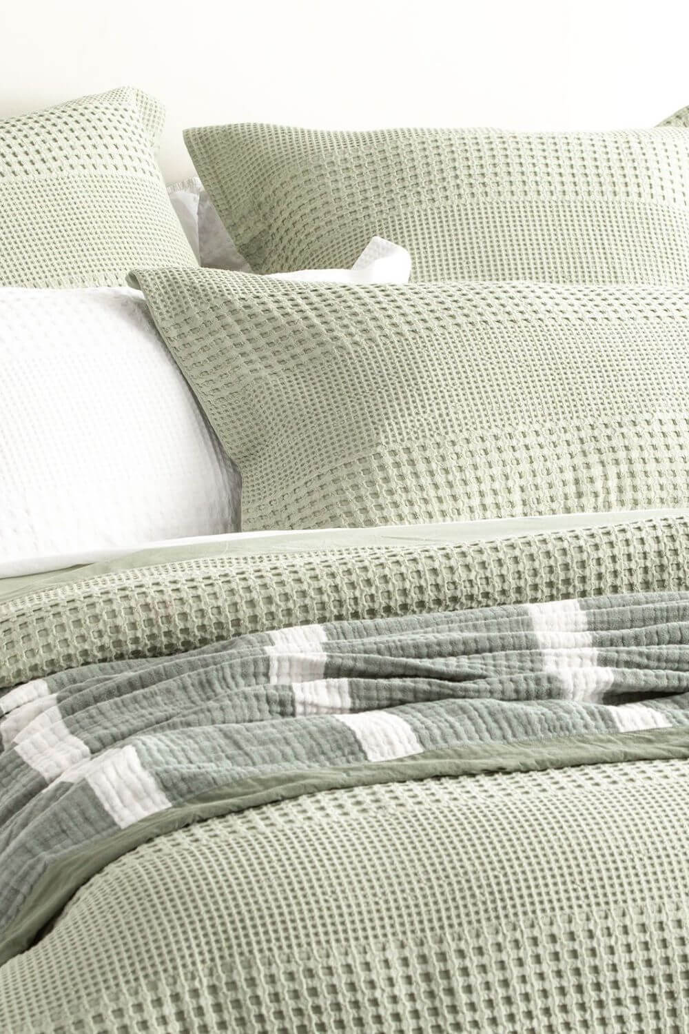 Renee Taylor Elegance Waffle Cotton Quilt Cover Set - King