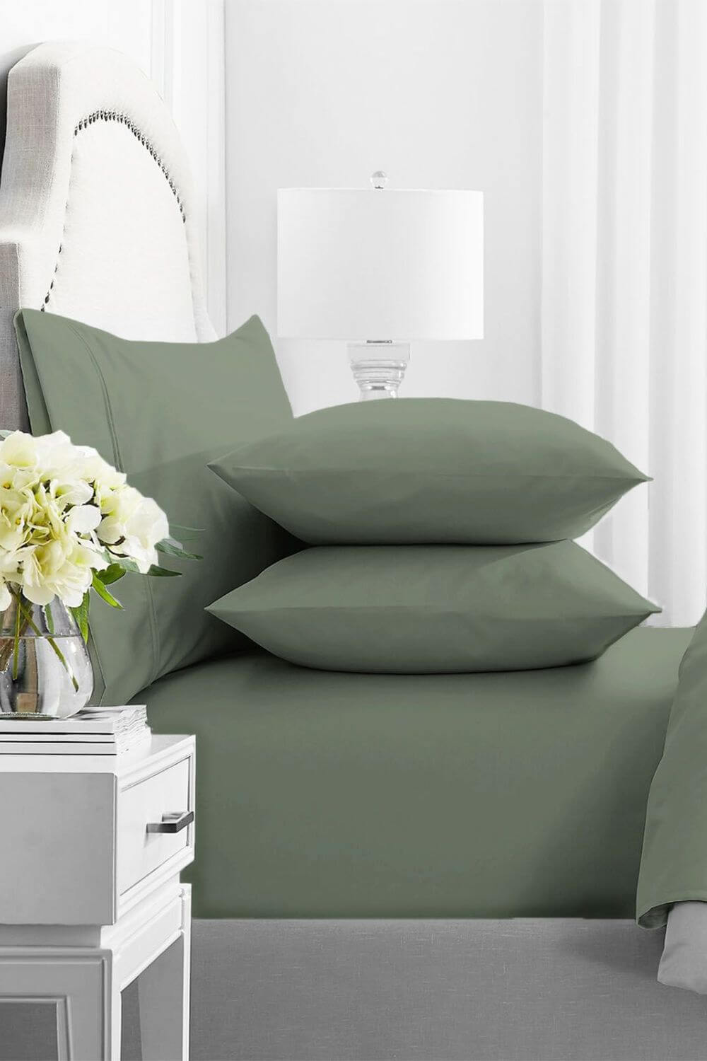 Renee Taylor 1000 TC Premium Egyptian Cotton Sheet Set - Queen