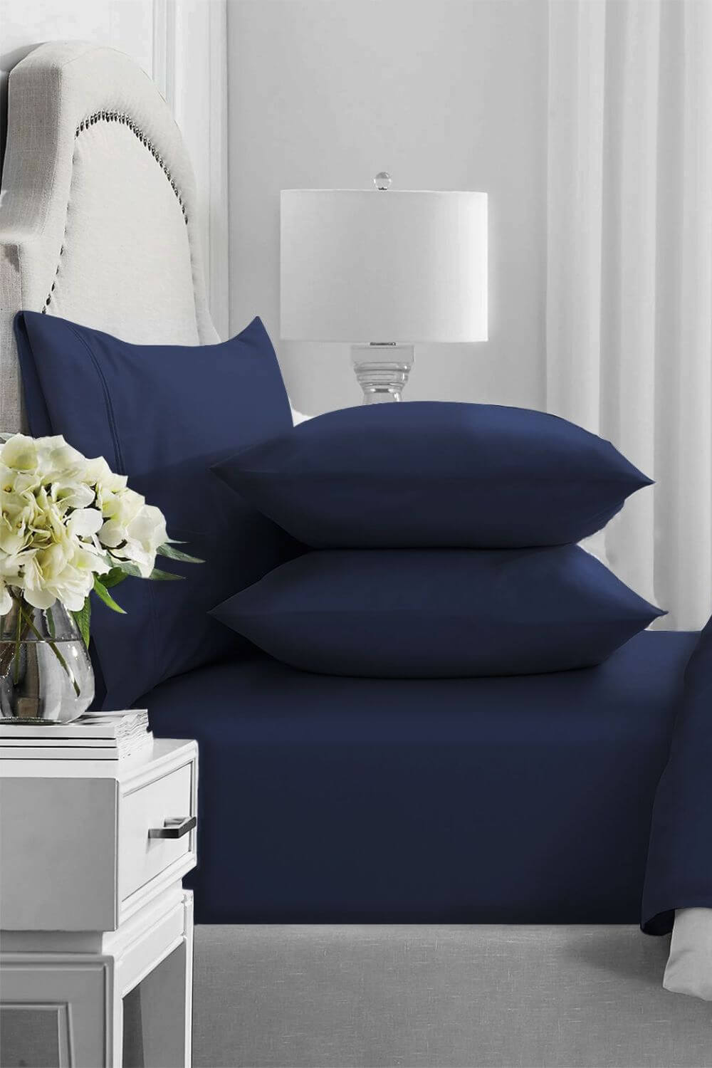 Renee Taylor 1000 TC Premium Egyptian Cotton Sheet Set - Queen Mega