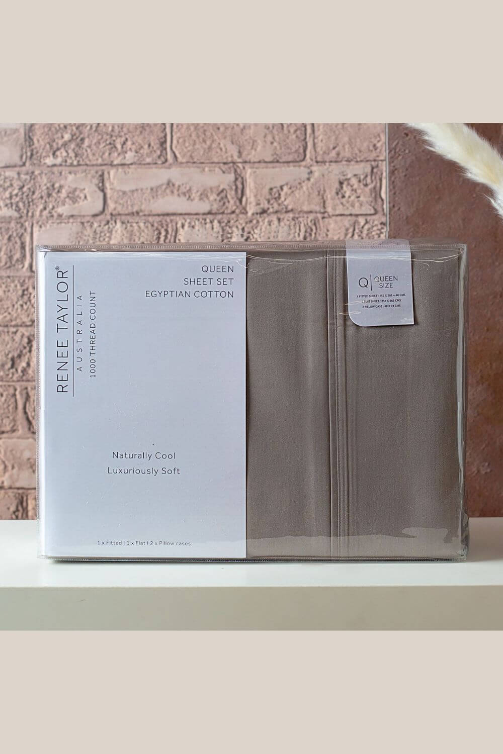 Renee Taylor 1000 TC Premium Egyptian Cotton Sheet Set - Queen