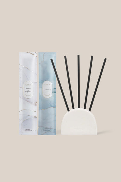 Circa Oceanique + Jasmine & Magnolia Liquidless Diffuser Duo