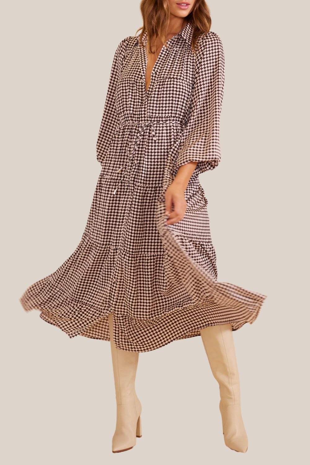 Mink Pink Quinley Midi Dress