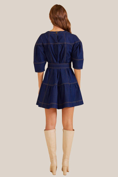 Mink Pink Piper Denim Mini Dress