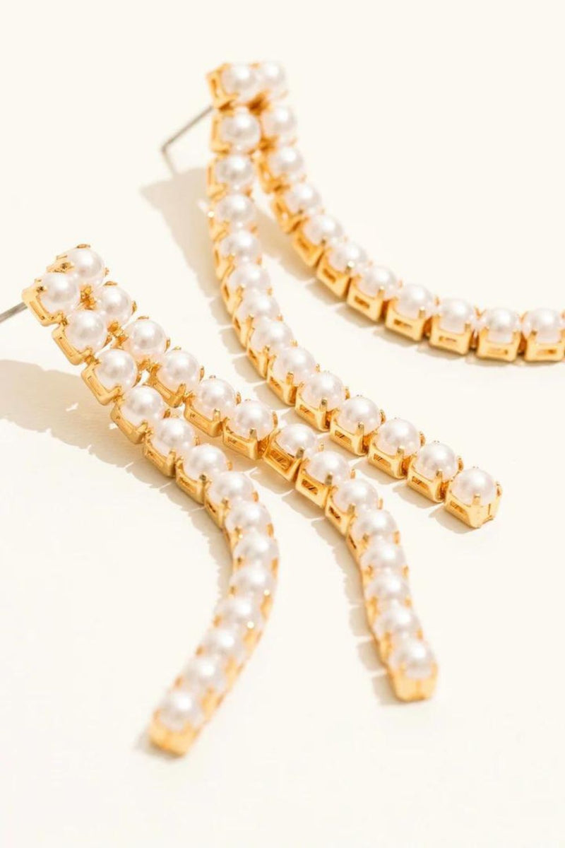 Liberte Garland Gold Pearl Earring