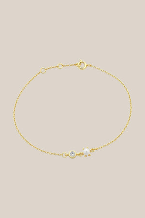 Liberte Alia Gold Pearl Bracelet