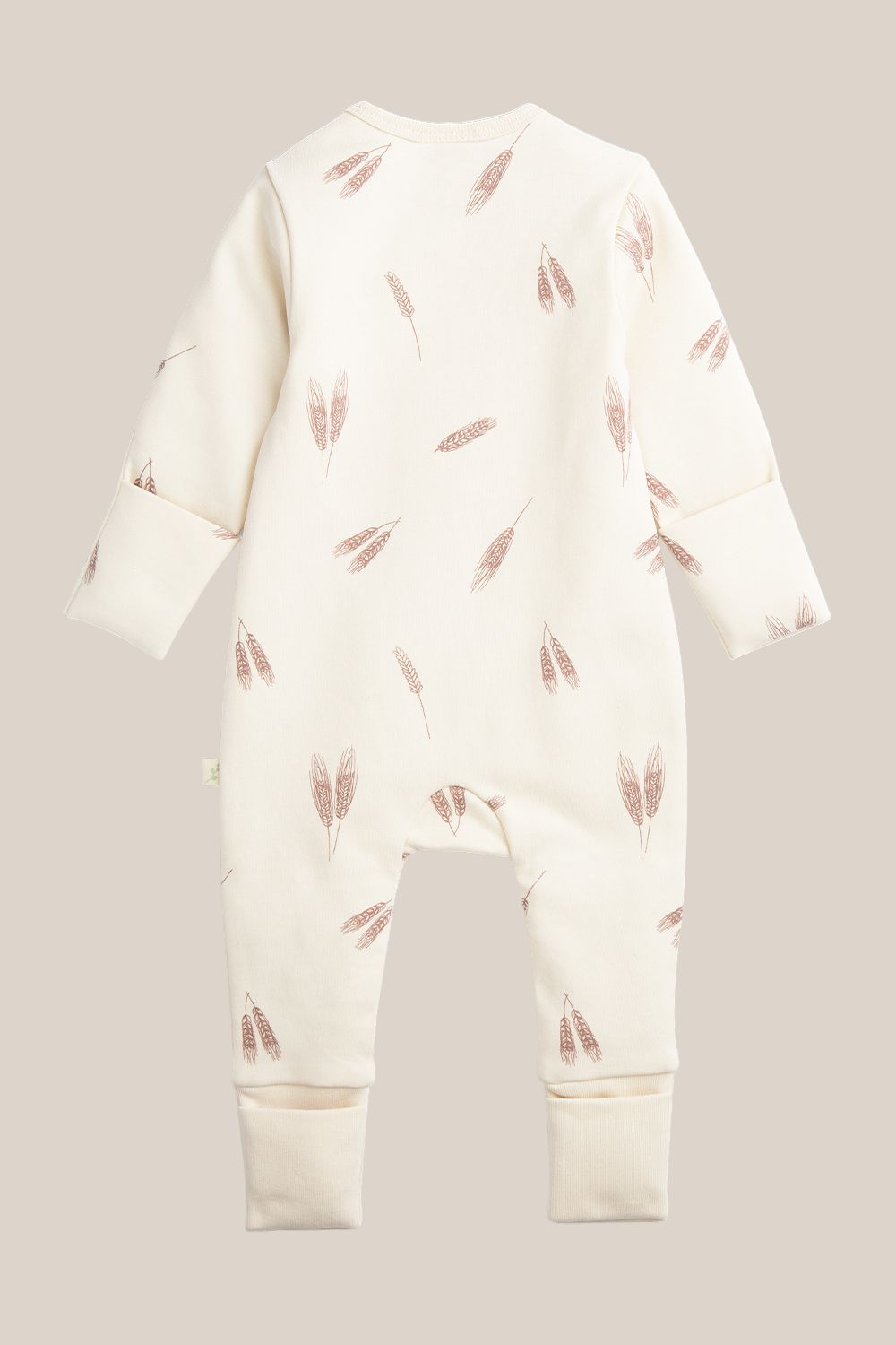Tiny Twig Wheat Harvest Long Sleeve Zipsuit