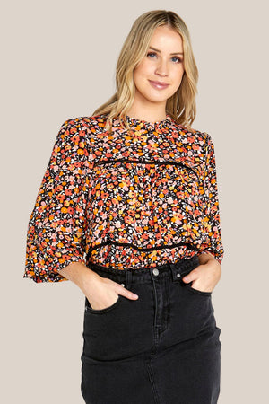 Sass Jemma High Neck Top