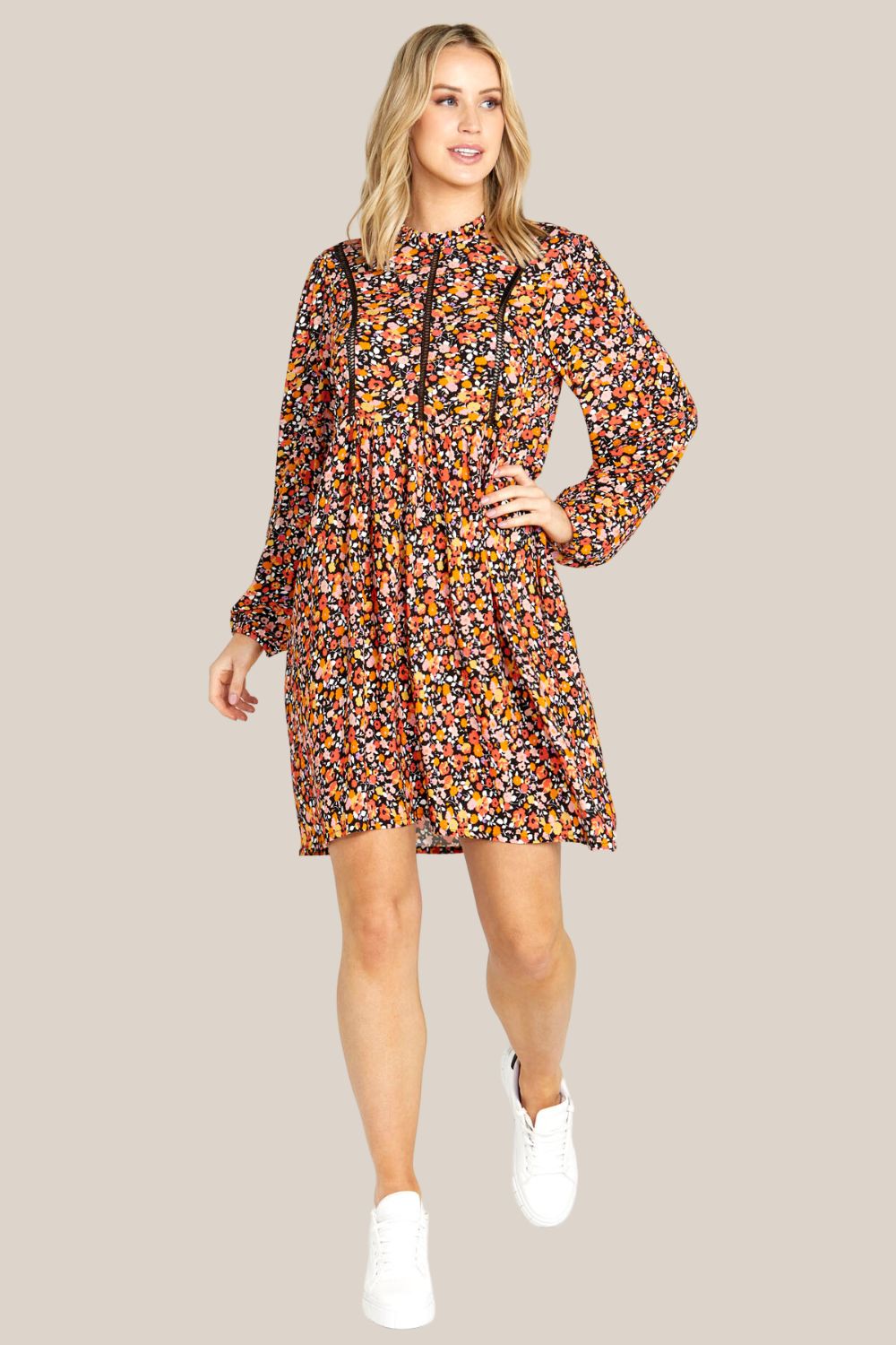 Sass Jemma Long Sleeve Mini Dress