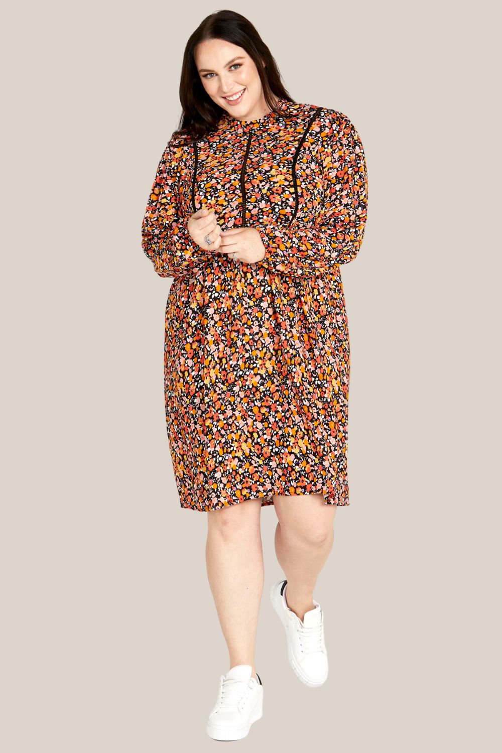 Sass Jemma Long Sleeve Mini Dress