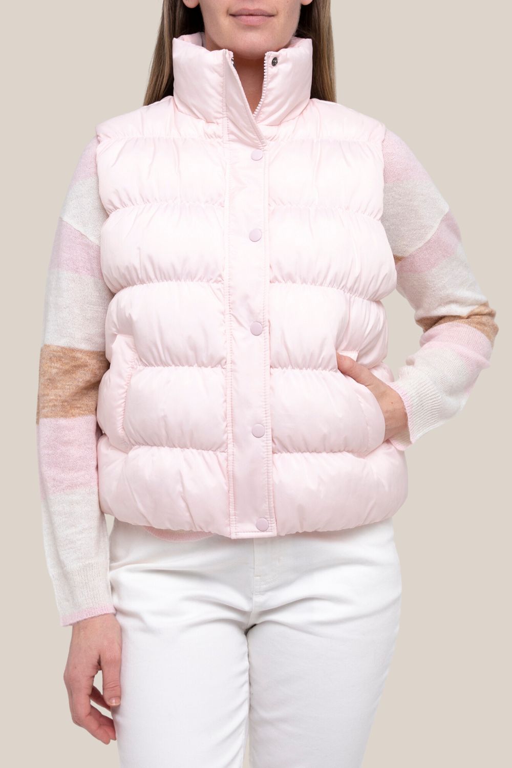 Ping Pong Rouched Puffer Vest