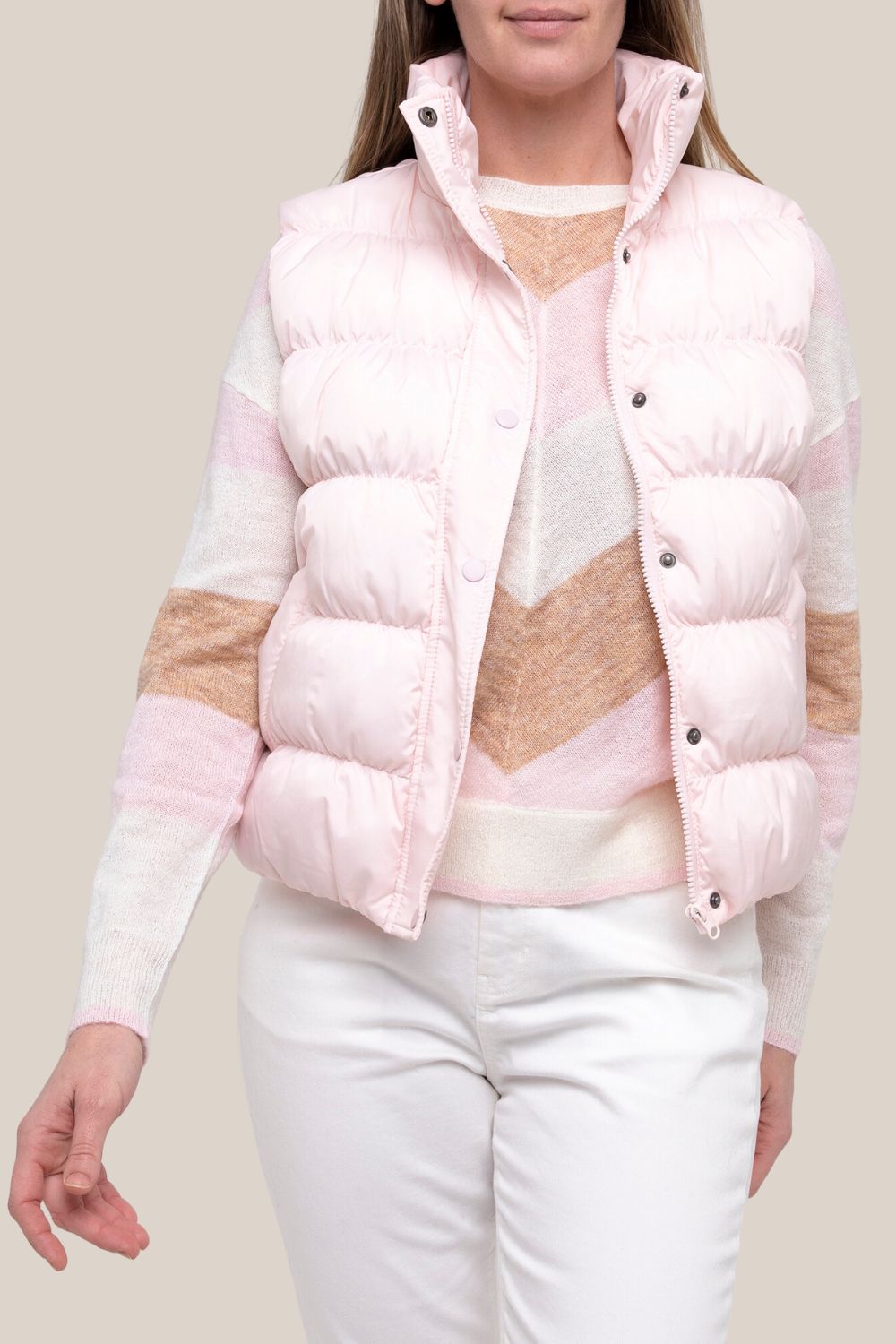 Ping Pong Rouched Puffer Vest