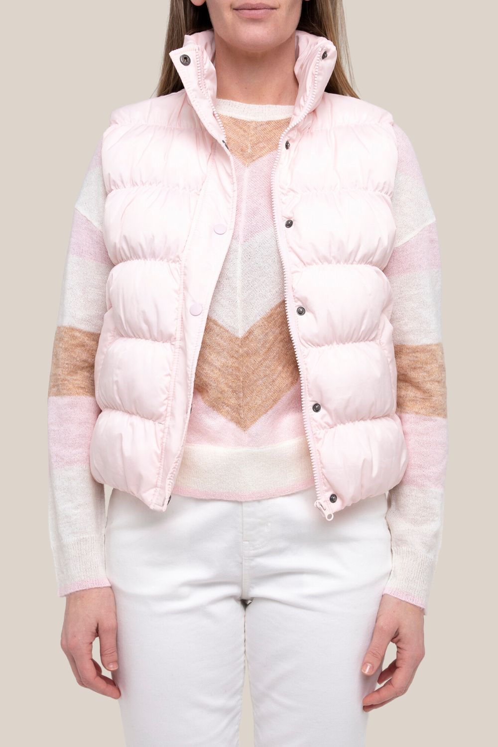 Ping Pong Rouched Puffer Vest