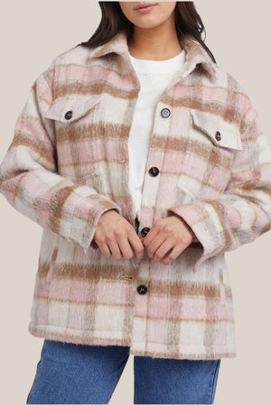 All About Eve Nina Check Shacket