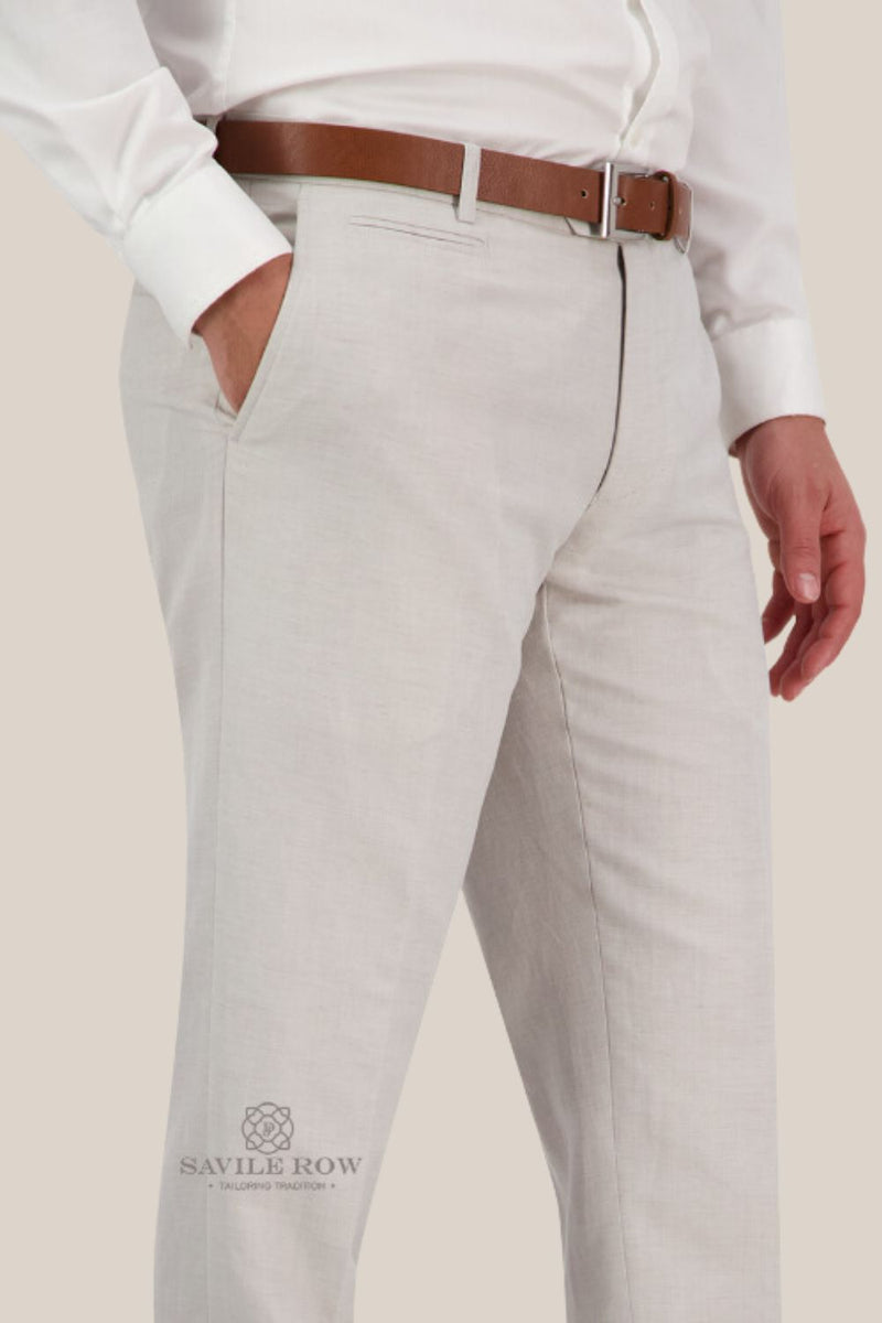Saville Row Jesse Linen Suit Pants - SL3