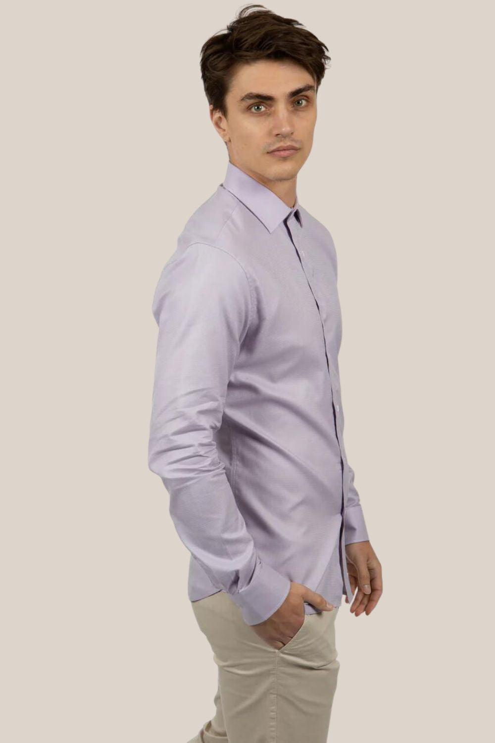 James Waffle Dress Shirt