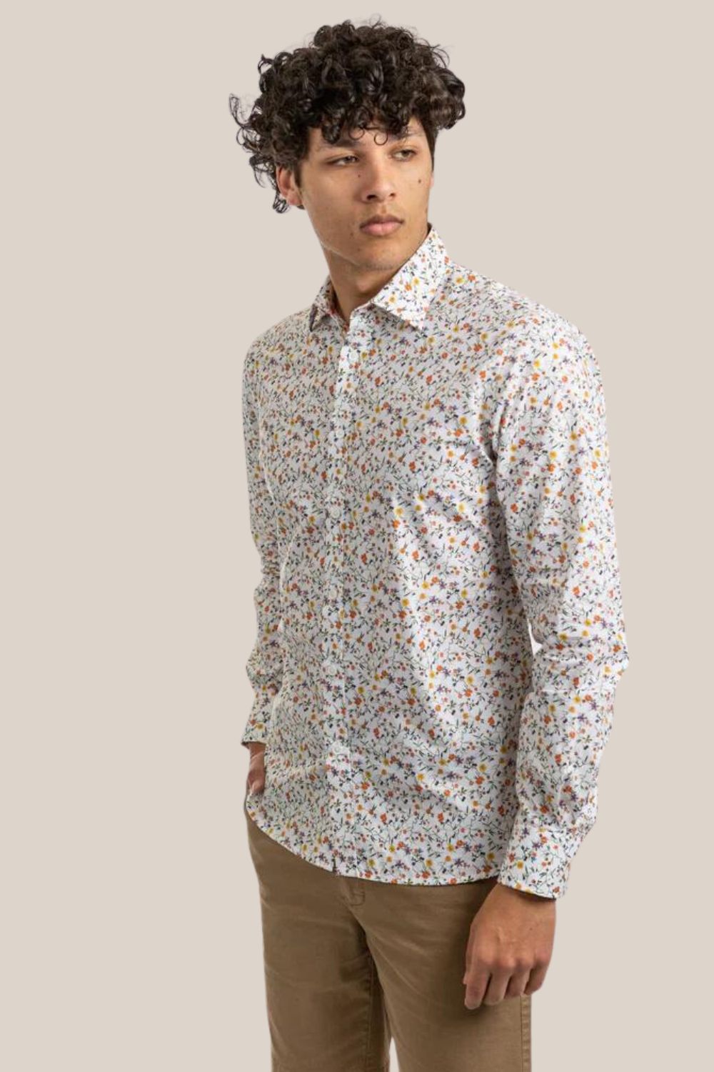 Twigs Poplin Dress Shirt