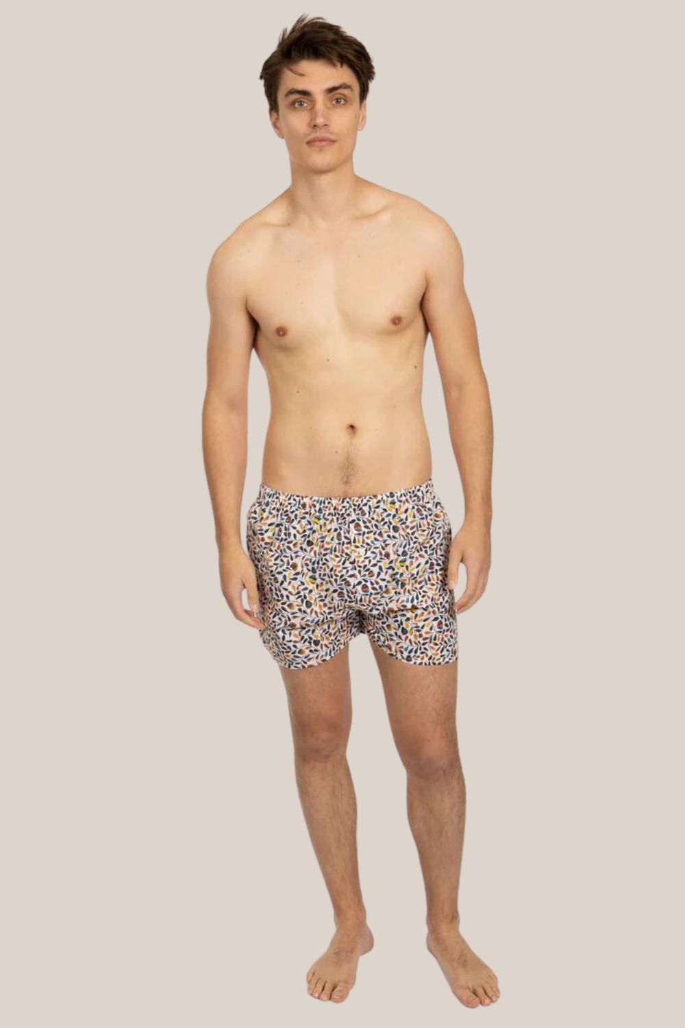 Oval Leaf Poplin Boxer Short