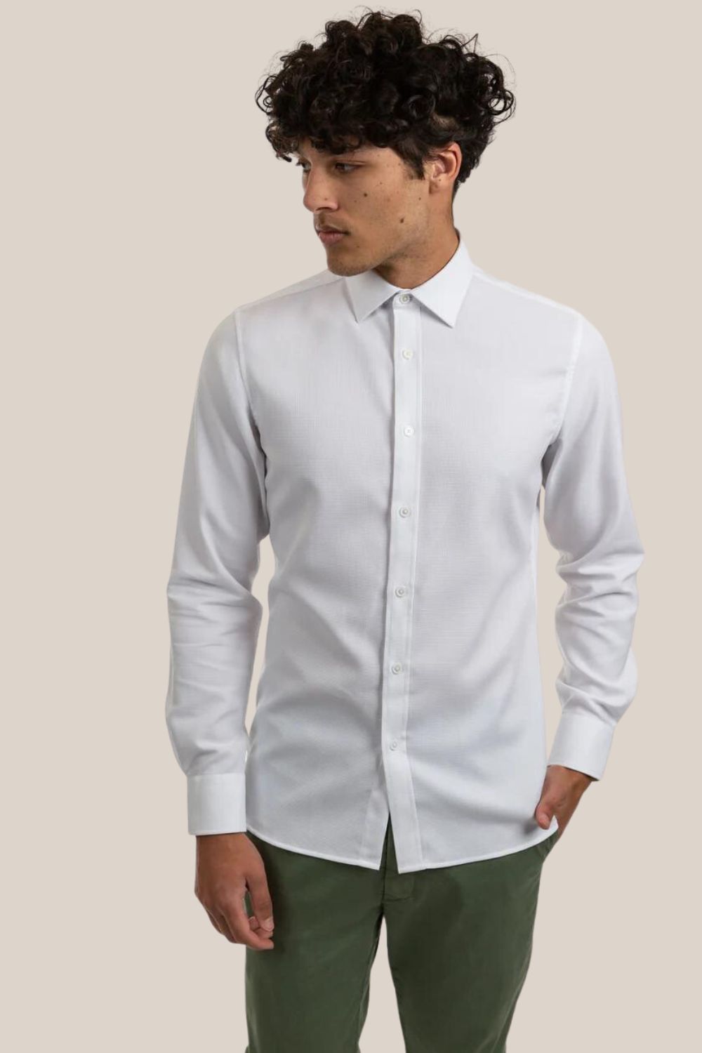 James Waffle Dress Shirt