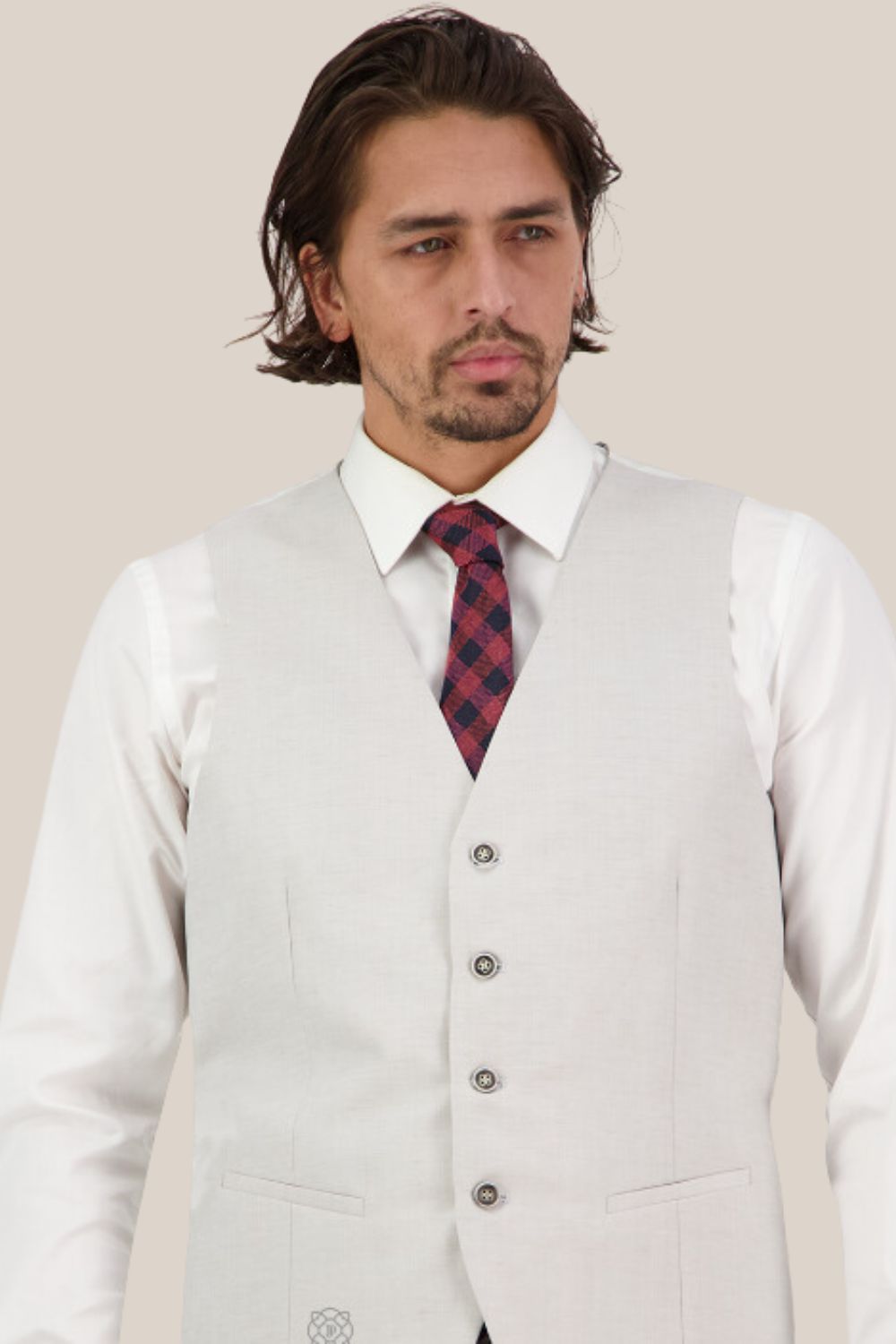 Saville Row Saul Linen Waistcoat - SL3