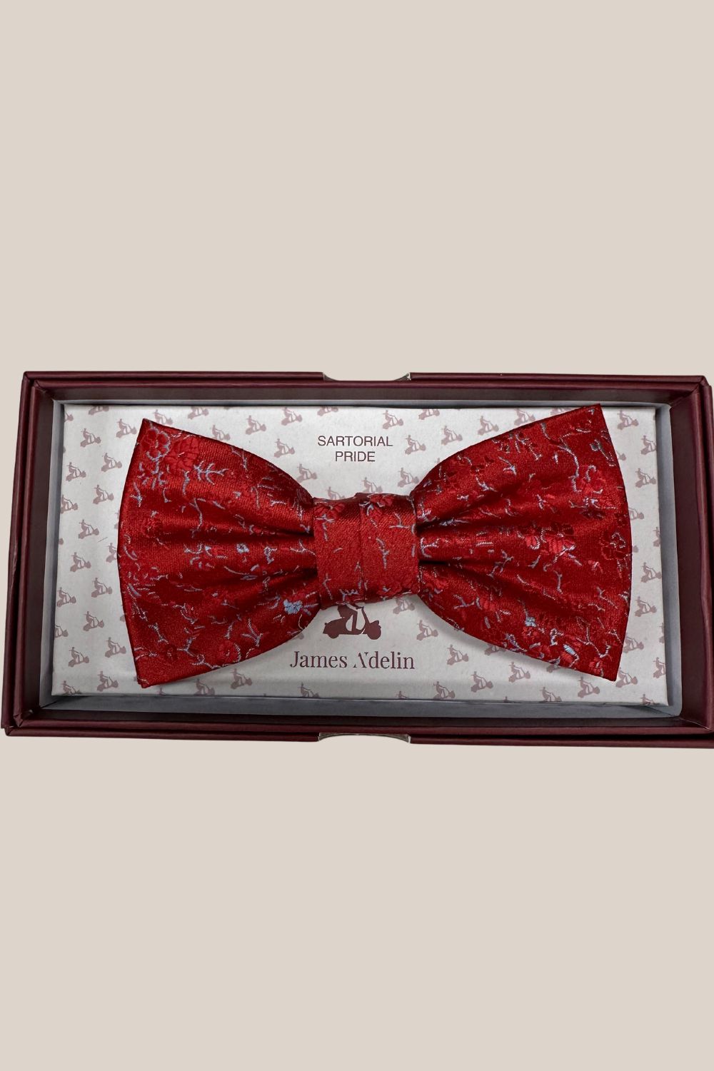 James Adelin Floral Microfibre Bow