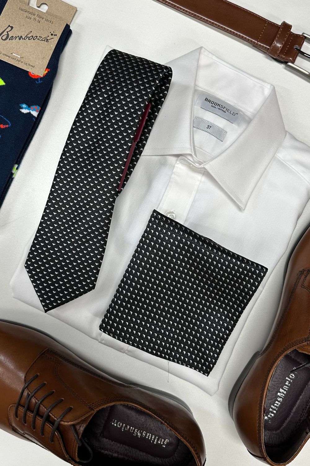 James Adelin Textured Microfibre Tie