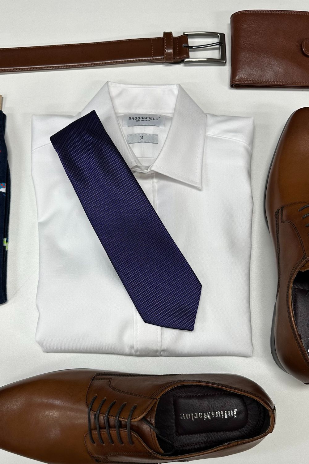 James Adelin Plain Microfibre Tie