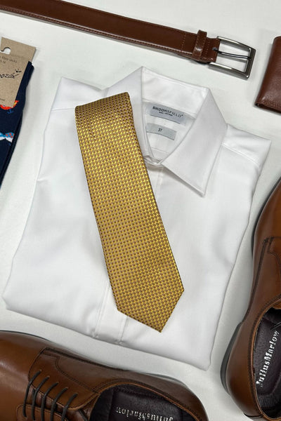 James Adelin Gingham Microfibre Tie