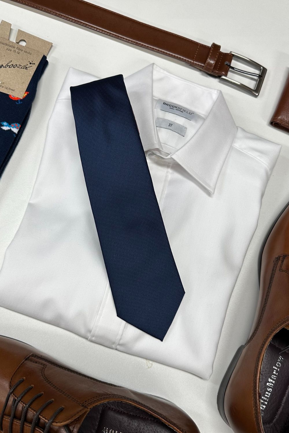 James Adelin Plain Microfibre Tie