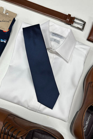 James Adelin Plain Microfibre Tie