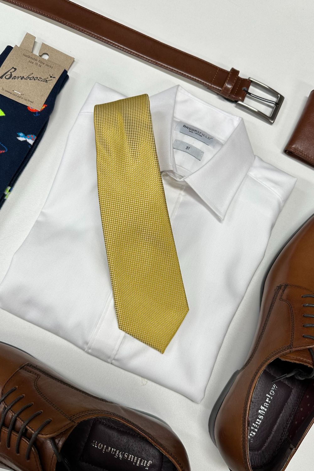 James Adelin Plain Microfibre Tie