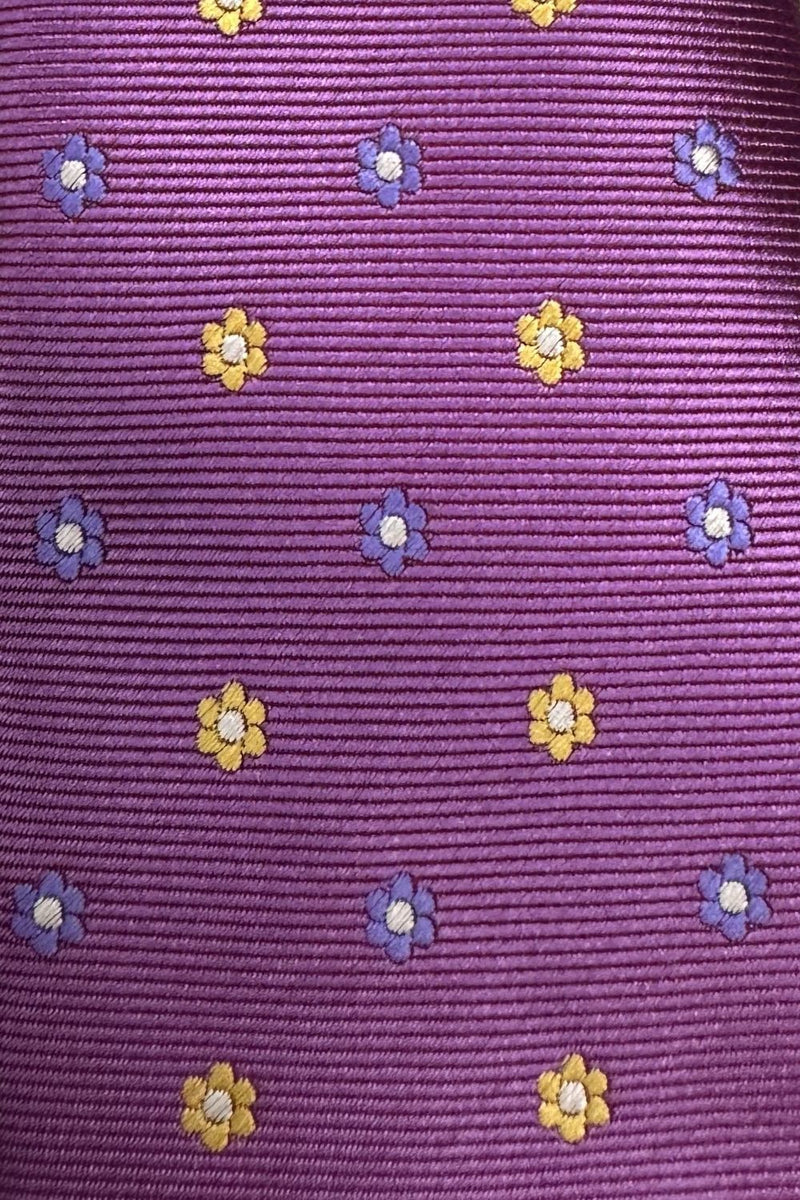 James Adelin Floral Microfibre Tie & Hank Set