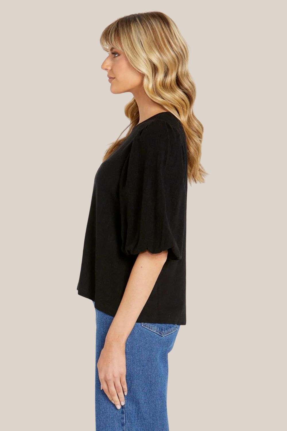 Sass Roxanne Balloon Sleeve Top