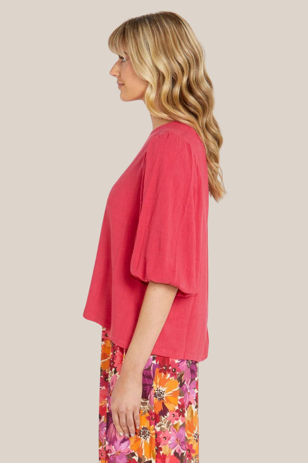 Sass Roxanne Balloon Sleeve Top