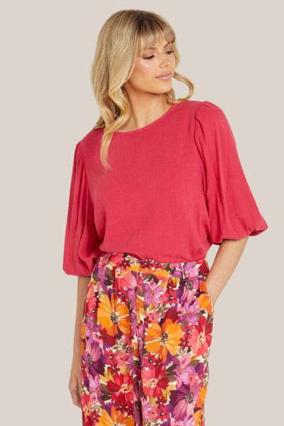 Sass Roxanne Balloon Sleeve Top