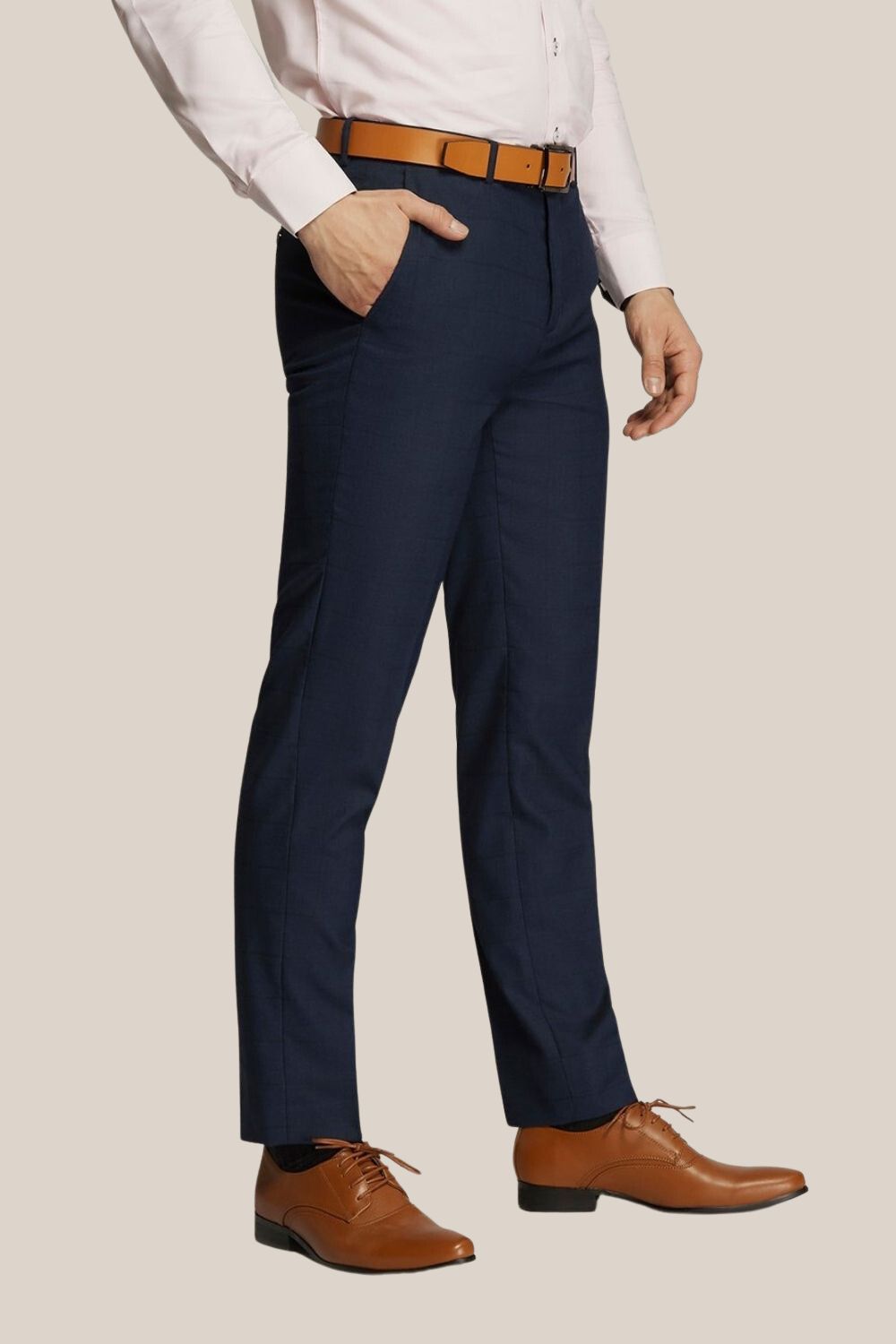 Varce Italia Check Pane Suit Pants