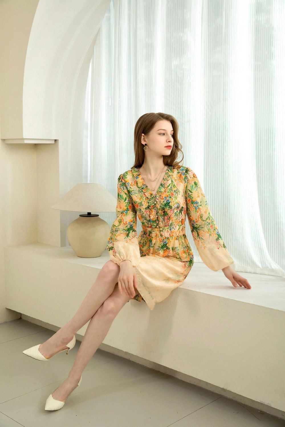 GDS Viola Linen Silk Dress