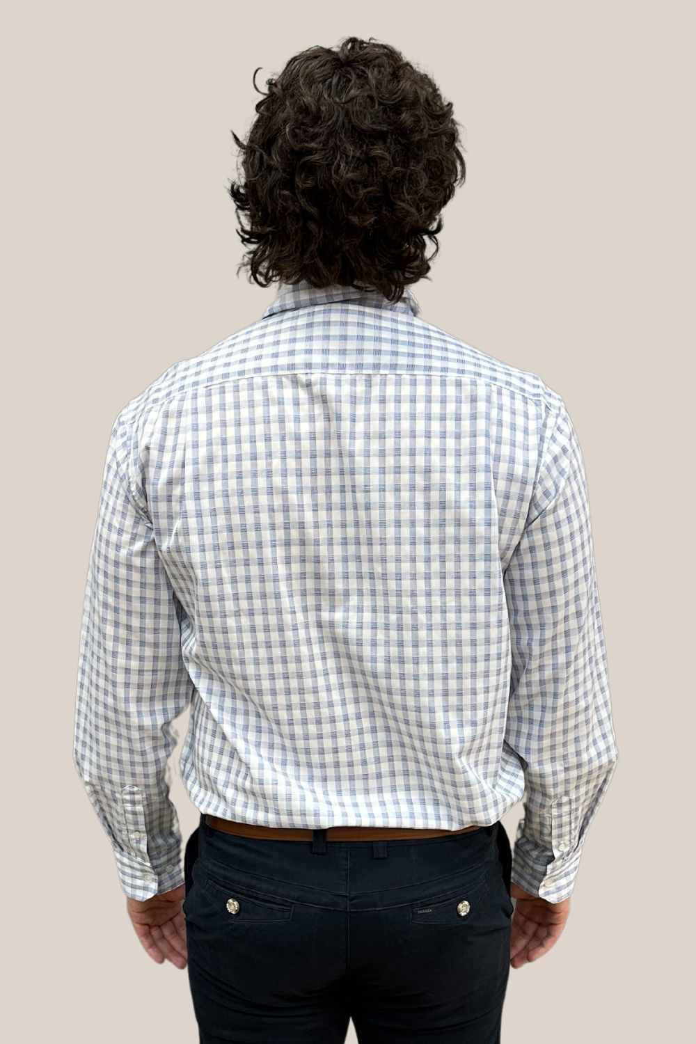 Back Bay Bamboo/Poly Check Long Sleeve Shirt
