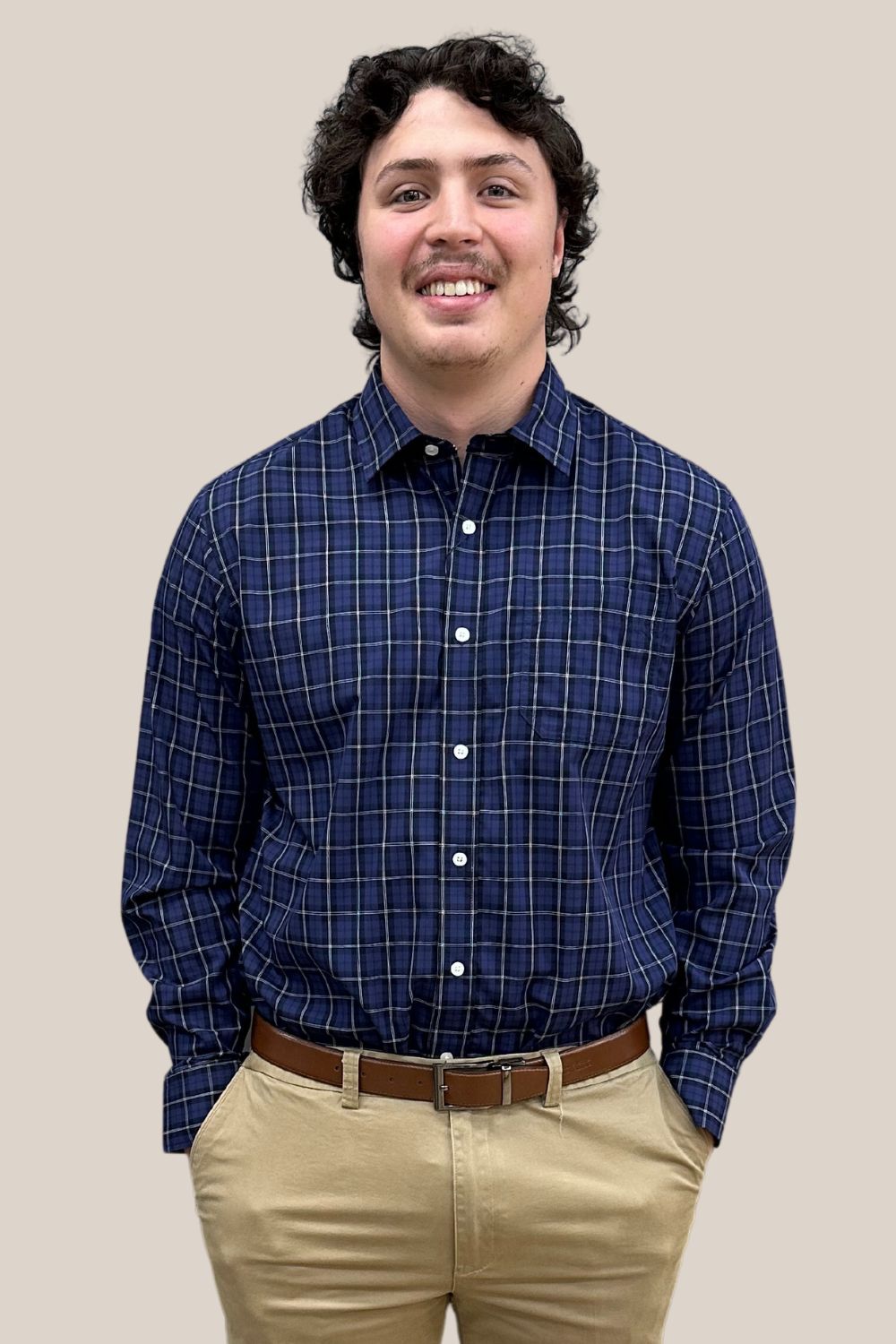 Back Bay Bamboo/Poly Check L/S Shirt