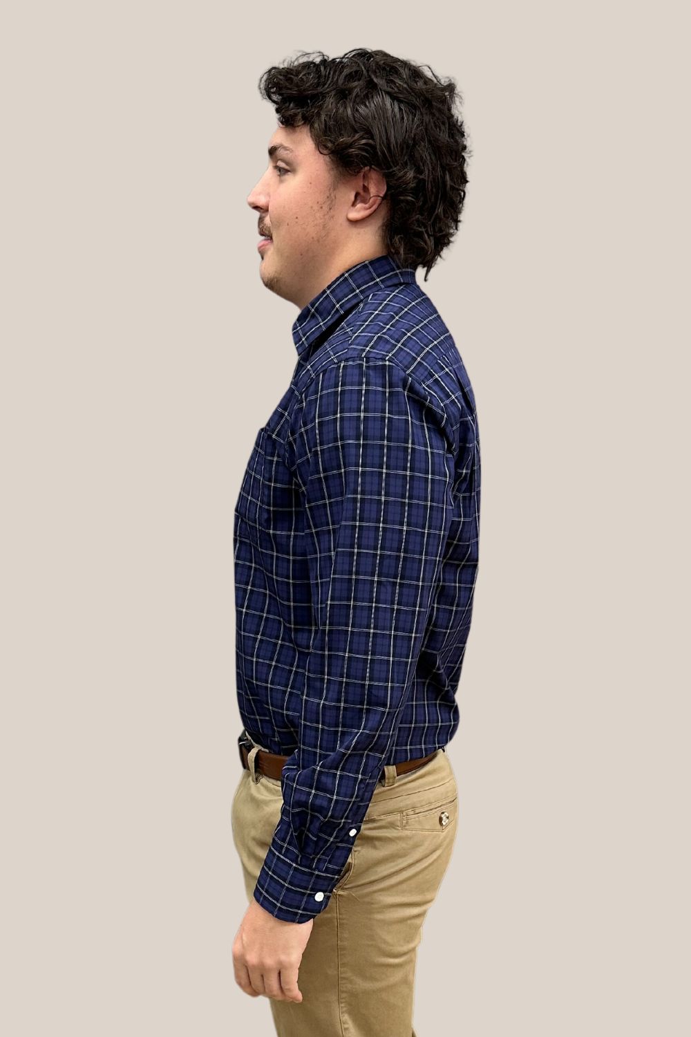 Back Bay Bamboo/Poly Check L/S Shirt